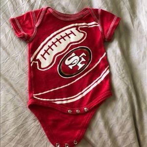 49ers onesie 0/3 months